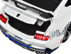 2024 Ford Mustang Dark House White with Mustang Horse Graphics Bigtime Muscle Series 1/24 Diecast Model Car Jada 35279