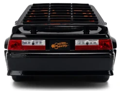 1989 Ford Mustang GT Black with Red Flame Graphics and Chester Cheetah Diecast Figure 