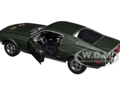 1968 Ford Mustang GT Fastback Highland Green Metallic 1/24 Diecast Model Car Greenlight 84038