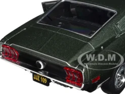 1968 Ford Mustang GT Fastback Highland Green Metallic 1/24 Diecast Model Car Greenlight 84038