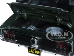 1968 Ford Mustang GT Fastback Highland Green Metallic 1/18 Diecast Model Car Greenlight 13615