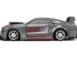 2006 Ford Mustang GT Gray Metallic War Machine Diecast Figurine Avengers Marvel Series Hollywood Rides Series 1/32 Diecast Model Car Jada 33082