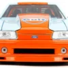1989 Ford Mustang GT "Gulf Oil" Light Blue with Orange Stripe "Bigtime Muscle" Series 1/24 Diecast Model Car by Jada
