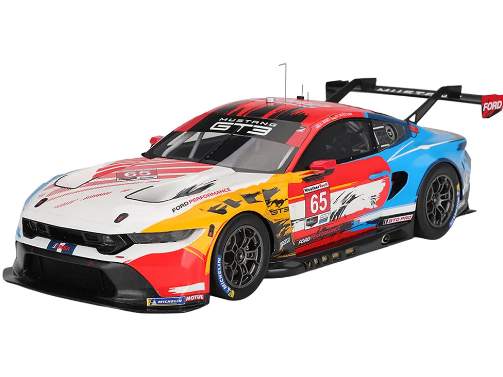 Ford Mustang GT3 #65 Joey Hand - Dirk Muller "Ford Multimatic Motorsports" "Motul Course de Monterey - Laguna Seca" (2024) 1/18 Model Car by Top Speed