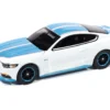 2016 Ford Mustang GT King Premier Edition "Petty's Garage" Oxford White with Petty Blue Stripes "Modern Muscle" Series 1/64 Diecast Model Car by Auto World