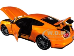 2015 Ford Mustang GT 5.0 Metallic Orange Special Edition 1/18 Diecast Model Car Maisto 31197