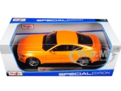 2015 Ford Mustang GT 5.0 Metallic Orange Special Edition 1/18 Diecast Model Car Maisto 31197