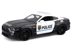2015 Ford Mustang GT 5.0 "Police" Black and White "Authority" Series 1/24 Diecast Model Car by Maisto