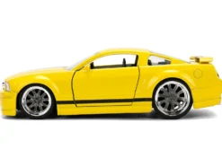 2006 Ford Mustang GT Yellow with Black Stripes "Fast & Furious 25 Years" Series 1/32 Diecast Model Car by Jada