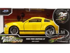 2006 Ford Mustang GT Yellow with Black Stripes 
