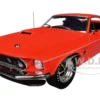 1969 Ford Mustang Limited Edition 600 Flower Power Red Limited Edition to 300 pieces Worldwide 1/18 Diecast Model Car by ACME