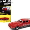 1971 Ford Mustang Mach 1 Bright Red Black Bottom James Bond 007 Diamonds Are Forever 1971 Movie Pop Culture Series 1/64 Diecast Model Car Johnny Lightning JLPC002 JLSP126