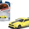2021 Ford Mustang Mach 1 Grabber Yellow Black Stripes Greenlight Muscle Series 27 1/64 Diecast Model Car Greenlight 13320F