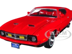 1971 Ford Mustang Mach 1 Red James Bond 007 Diamonds are Forever 1971 Movie James Bond Collection Series 1/24 Diecast Model Car Motormax 79851