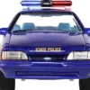 1988 Ford Mustang "New York State Police" Blue with Yellow Stripes and Blue Interior "Hot Pursuit" Series 8 1/64 Diecast Model Car by Greenlight