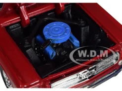 1964 1/2 Ford Mustang Red 1/24 Diecast Model Car Motormax 73273