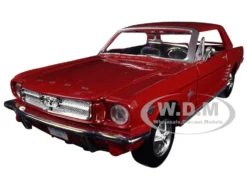 1964 1/2 Ford Mustang Red 1/24 Diecast Model Car Motormax 73273