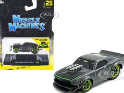 Ford Mustang RTR X Gray Metallic 1/64 Diecast Model Car Muscle Machines 15565GRY
