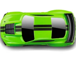2020 Ford Mustang Shelby GT500 Bright Green Black Stripes 1/64 Diecast Model Car Muscle Machines 15550