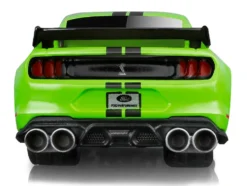 2020 Ford Mustang Shelby GT500 Bright Green Black Stripes 1/64 Diecast Model Car Muscle Machines 15550