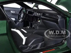 Ford Mustang Shelby GT500 Eruption Green Metallic with White Stripes 1/18 Model Car by Autoart