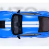 Ford Mustang Shelby GT500 Grabber Blue with White Stripes 1/18 Model Car by Autoart