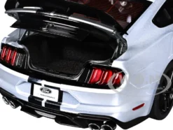 Ford Mustang Shelby GT500 Iconic Silver Metallic with Black Stripes 1/18 Model Car by Autoart