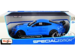 2020 Ford Mustang Shelby GT500 Light Blue Special Edition 1/18 Diecast Model Car Maisto 31452
