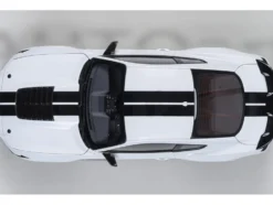Ford Mustang Shelby GT500 Oxford White with Black Stripes 1/18 Model Car by Autoart