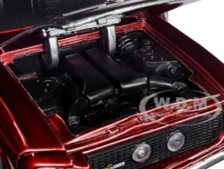 1967 Ford Mustang Shelby GT-500 Red Metallic Gray Metallic Star-Lord Diecast Figurine Guardians of the Galaxy Marvel Series 1/24 Diecast Model Car Jada 32915