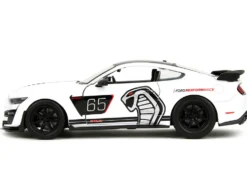 2020 Ford Mustang Shelby GT500 #65 White with Black Top and Stripes