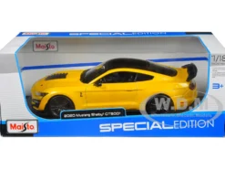 2020 Ford Mustang Shelby GT500 Yellow with Black Top Special Edition 1/18 Diecast Model Car Maisto 31452YL