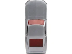 1969 Ford Mustang Silver Metallic and Dark Red and Star Lord Diecast Figure Marvel Guardians of the Galaxy Hollywood Rides Series 1/32 Diecast Model Car Jada 33077