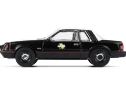 1982 Ford Mustang SSP "Texas Department of Public Safety Highway Patrol" Black with White Hood and Top "Hobby Exclusive" Series 1/64 Diecast Model Car by Greenlight
