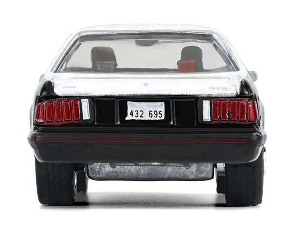 1982 Ford Mustang SSP "Texas Department of Public Safety Highway Patrol" Black with White Hood and Top "Hobby Exclusive" Series 1/64 Diecast Model Car by Greenlight