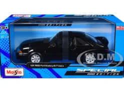 1993 Ford Mustang SVT Cobra Black "Special Edition" Series 1/24 Diecast Model Car by Maisto