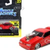 1993 Ford Mustang SVT Cobra Red 1/64 Diecast Model Car Muscle Machines 15563RD