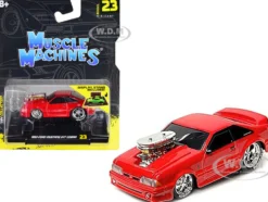1993 Ford Mustang SVT Cobra Red 1/64 Diecast Model Car Muscle Machines 15563RD