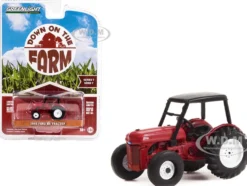 1946 Ford 8N Tractor Red with Black Canopy Down on the Farm Series 7 1/64 Diecast Model Greenlight 48070B