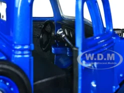 1937 Ford Pickup Truck Blue Metallic and Black American Classics 1/24 Diecast Model Car Motormax 73233AC-BLBK