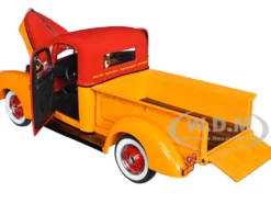 1940 Ford Pickup Truck Minneapolis Moline Orange Red Black Stripes 1/25 Diecast Model Car SpecCast SCT916