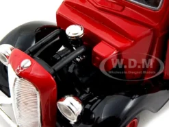 1937 Ford Pickup Truck Red 1/24 Diecast Car Model Motormax 73233