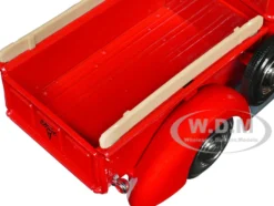 1940 Ford Pickup Truck Red Merry Christmas with Tree Accessory 1/24 Diecast Model Car Motormax 73234RBIXMT