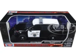 2015 Ford PI Utility Interceptor CHP California Highway Patrol 1/18 Diecast Model Car Motormax 73544