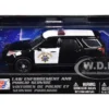 2015 Ford Police Interceptor Utility "California Highway Patrol" Black and White "Law Enforcement and Public Service" Series 1/43 Diecast Model Car by Motormax