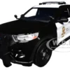 2022 Ford Police Interceptor Utility "Los Angeles Police Department" Black and White "Law Enforcement and Public Service" Series 1/24 Diecast Model Car by Motormax