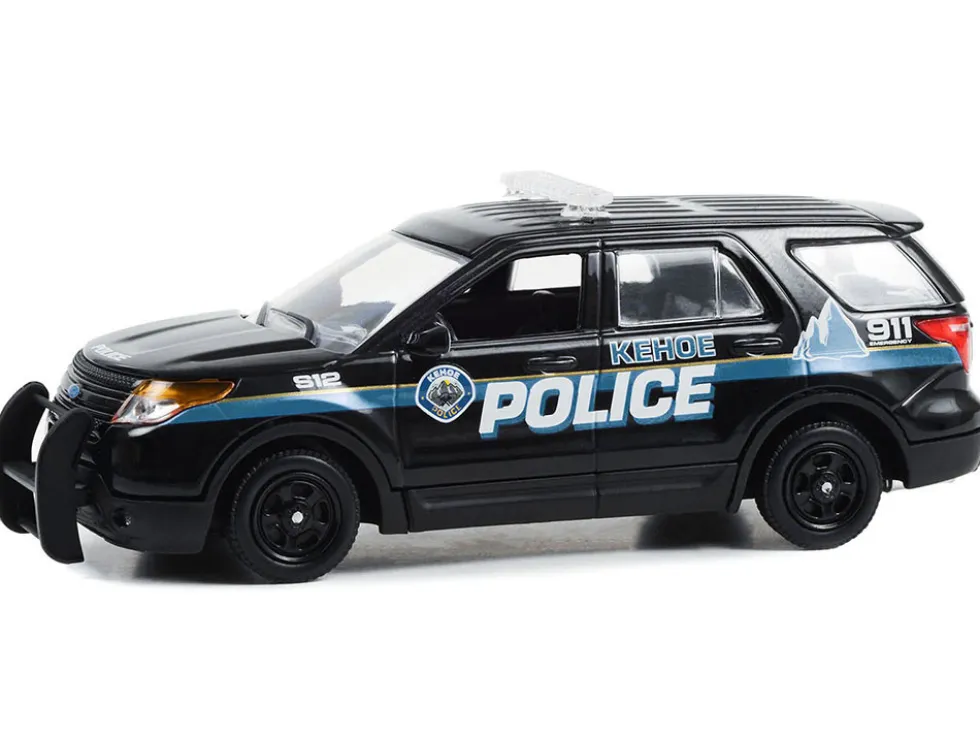 2013 Ford Police Interceptor Utility Black Kehoe Police Department Kehoe Colorado Cold Pursuit 2019 Movie 1/43 Diecast Model Car Greenlight 86637