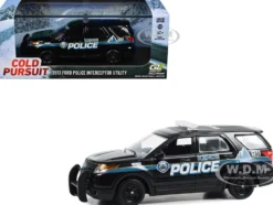 2013 Ford Police Interceptor Utility Black Kehoe Police Department Kehoe Colorado Cold Pursuit 2019 Movie 1/43 Diecast Model Car Greenlight 86637
