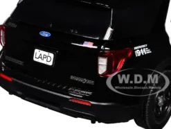 2022 Ford Police Interceptor Utility Black and White 