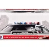 2022 Ford Police Interceptor Utility Plain White "Builder's Kit" with Flashing Light Bar and Front and Rear Lights and Sounds 1/24 Diecast Model Car by Motormax